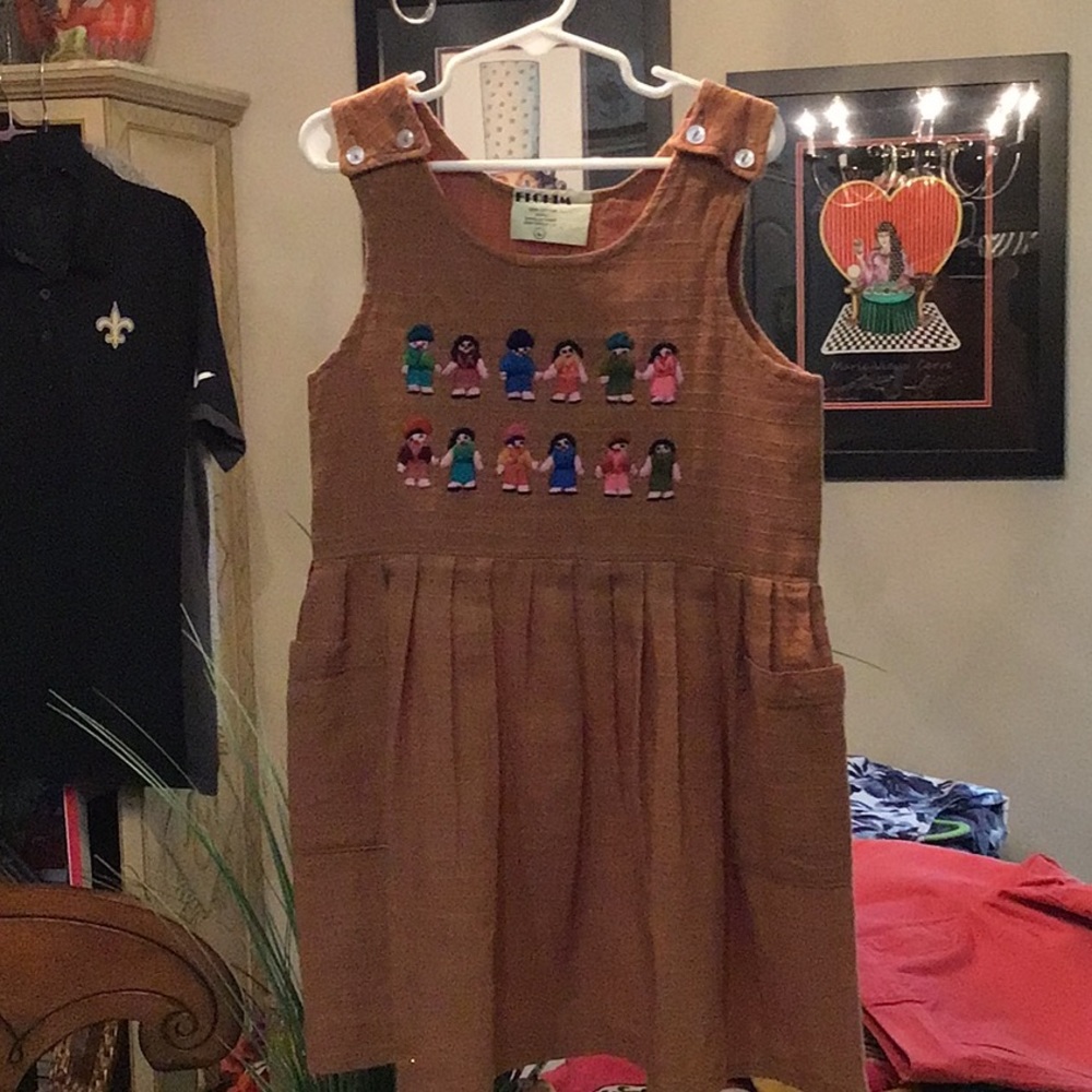 ELOHIM LIL GIRLS Sz 6-6X Embroidered Dress